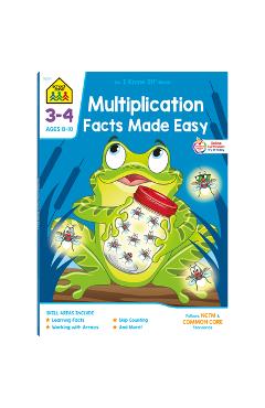 School Zone Multiplication Facts Made Easy Grades 3-4 Workbook - School Zone
