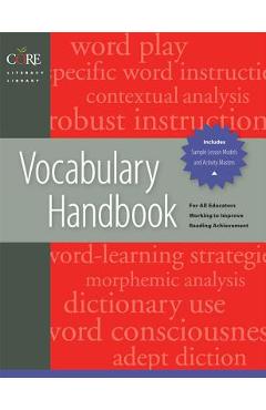 Vocabulary handbook: core literacy library - linda diamond