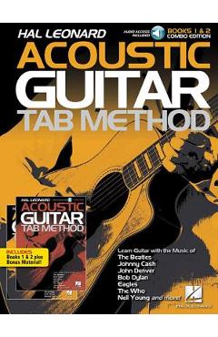 Hal Leonard Acoustic Guitar Tab Method - Combo Edition: Books 1 & 2 with Online Audio, Plus Bonus Material - Hal Leonard Corp