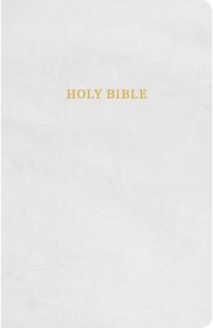 KJV Gift and Award Bible, White Imitation Leather - Holman Bible Staff