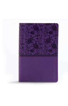 Kjv large print personal size reference bible, purple leathertouch - holman bible staff
