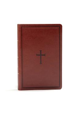 KJV Large Print Personal Size Reference Bible, Brown Leathertouch - Holman Bible Staff