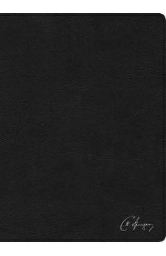 Rvr 1960 Biblia de Estudio Spurgeon, Negro Piel Genuina Con �ndice - B&h Espa�ol Editorial