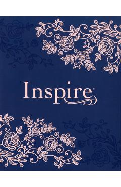 Inspire Bible NLT (Hardcover Leatherlike, Navy): The Bible for Coloring & Creative Journaling - Tyndale
