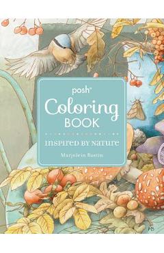 Posh Adult Coloring Book: Inspired by Nature - Marjolein Bastin