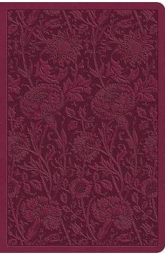 ESV Value Compact Bible (Trutone, Raspberry, Floral Design) -