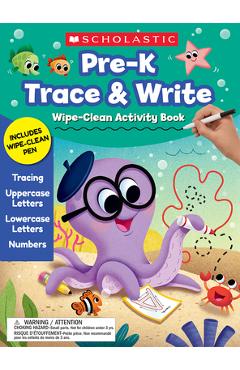 Pre-K Trace & Write Wipe-Clean Activity Book - Scholastic