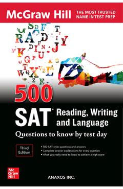 500 SAT Reading, Writing and Language Questions to Know by Test Day, Third Edition - Inc Anaxos - Imagine 1