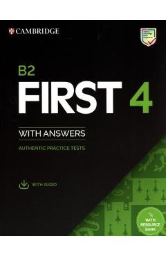 B2 First 4 Student\'s Book with Answers with Audio with Resource Bank: Authentic Practice Tests - Cambridge University Press