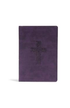 KJV Rainbow Study Bible, Purple Leathertouch: Ribbon Marker, Color-Coded Text, Smythe Sewn Binding, Easy to Read Bible Font, Bible Study Helps, Full-C - Holman Bible Staff