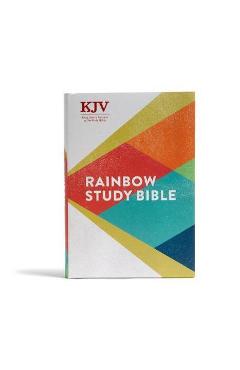 KJV Rainbow Study Bible, Hardcover: Ribbon Marker, Color-Coded Text, Smythe Sewn Binding, Easy to Read Bible Font, Bible Study Helps, Full-Color Maps - Holman Bible Staff