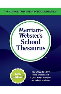 Merriam-Webster\'s School Thesaurus - Merriam-webster Inc