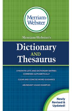 Merriam-Webster\'s Dictionary and Thesaurus - Merriam-webster Inc