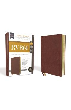 Rvr60 Santa Biblia Serie 50 Letra Grande, Tama�o Manual, Leathersoft, Caf� - Rvr 1960- Reina Valera 1960