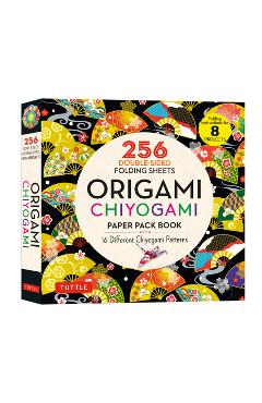 Origami Chiyogami Paper Pack Book: 256 Double-Sided Folding Sheets (Includes Instructions for 8 Projects) - Tuttle Publishing