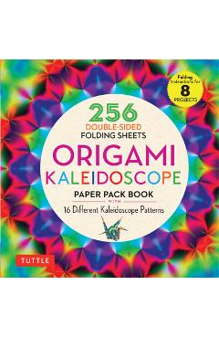 Origami Kaleidoscope Paper Pack Book: 256 Double-Sided Folding Sheets (Includes Instructions for 8 Projects) - Tuttle Publishing