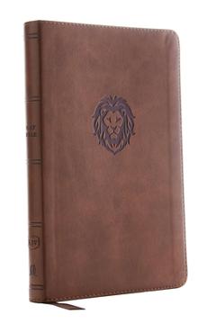 Kjv, Thinline Bible Youth Edition, Leathersoft, Brown, Red Letter Edition, Comfort Print - Thomas Nelson
