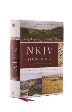 NKJV Study Bible, Hardcover, Full-Color, Red Letter Edition, Comfort Print: The Complete Resource for Studying God's Word - Thomas Nelson