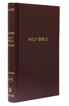 NKJV, Pew Bible, Hardcover, Burgundy, Red Letter Edition - Thomas Nelson