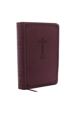 KJV, Reference Bible, Personal Size Giant Print, Imitation Leather, Burgundy, Red Letter Edition - Thomas Nelson