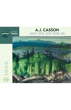 A.J. Casson: Jack Pine and Poplar 1,000-Piece Jigsaw Puzzle - A J Casson