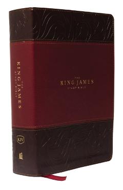 The King James Study Bible, Imitation Leather, Burgundy, Full-Color Edition - Thomas Nelson