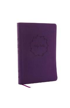 NKJV, Value Thinline Bible, Large Print, Imitation Leather, Purple, Red Letter Edition - Thomas Nelson