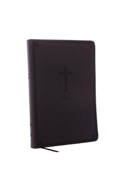 NKJV, Value Thinline Bible, Large Print, Imitation Leather, Black, Red Letter Edition - Thomas Nelson