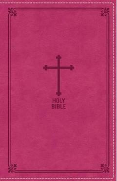 NKJV, Deluxe Gift Bible, Imitation Leather, Pink, Red Letter Edition - Thomas Nelson