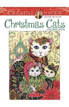 Creative Haven Christmas Cats Coloring Book - Marjorie Sarnat
