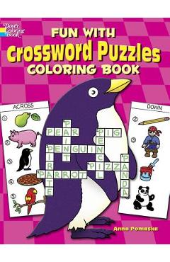 Fun with Crossword Puzzles Coloring Book - Anna Pomaska