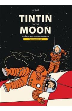 Tintin on the Moon: Destination Moon & Explorers on the Moon - Herg�