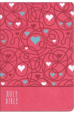 Nirv, Bible for Kids, Large Print, Leathersoft, Pink, Comfort Print: Thinline Edition - Zondervan