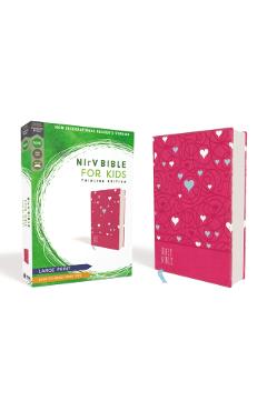 Nirv, Bible for Kids, Large Print, Leathersoft, Pink, Comfort Print: Thinline Edition - Zondervan