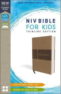 Niv, Bible for Kids, Leathersoft, Tan, Red Letter, Comfort Print: Thinline Edition - Zondervan
