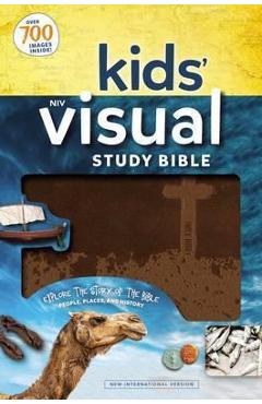 Niv, Kids\' Visual Study Bible, Leathersoft, Bronze, Full Color Interior: Explore the Story of the Bible---People, Places, and History - Zondervan