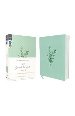 Niv, Journal the Word Bible, Double-Column, Cloth Over Board, Teal, Red Letter Edition, Comfort Print: Reflect, Take Notes, or Create Art Next to Your - Zondervan