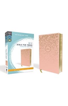Niv, Bible for Teens, Thinline Edition, Leathersoft, Pink, Red Letter Edition, Comfort Print - Zondervan