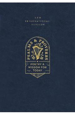 Niv, Psalms and Proverbs, Leathersoft Over Board, Navy, Comfort Print: Poetry and Wisdom for Today - Zondervan