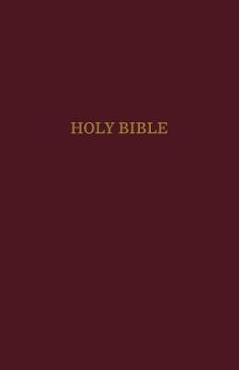 NIV, Reference Bible, Giant Print, Leather-Look, Burgundy, Red Letter Edition, Comfort Print - Zondervan