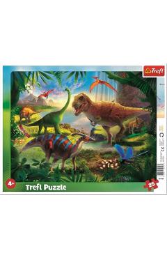 Puzzle 25. Plansa dinozauri