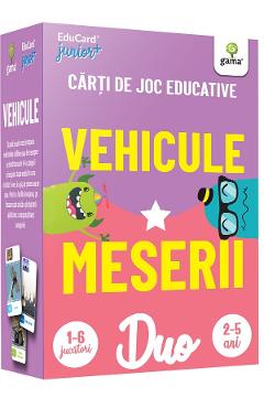Vehicule. Meserii. Carti de joc educative Carti imagine 2022