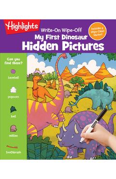 Write-On Wipe-Off My First Dinosaur Hidden Pictures - Highlights