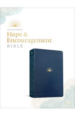 NLT Dayspring Hope & Encouragement Bible (Leatherlike, Navy Blue) - Tyndale