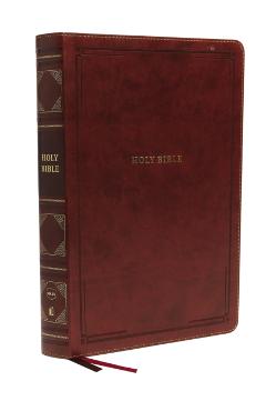 Nkjv, Reference Bible, Super Giant Print, Leathersoft, Brown, Red Letter Edition, Comfort Print: Holy Bible, New King James Version - Thomas Nelson