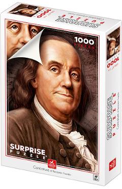 Puzzle 1000 Surprise. Caricature of Benjamin Franklin