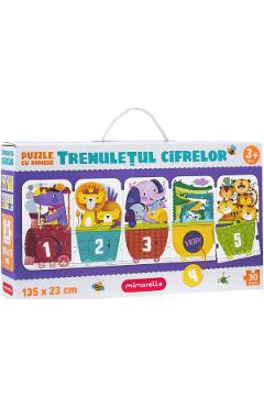 Puzzle cu numere: Trenuletul cifrelor