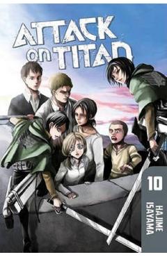 Attack on Titan Vol.10 – Hajime Isayama Hajime Isayama imagine 2022 cartile.ro