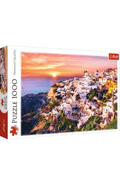 Puzzle 1000. Apus in Santorini