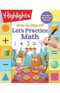 Write-On Wipe-Off Let's Practice Math - Highlights Learning